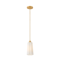 Honey 5.25" Scalloped Pendant