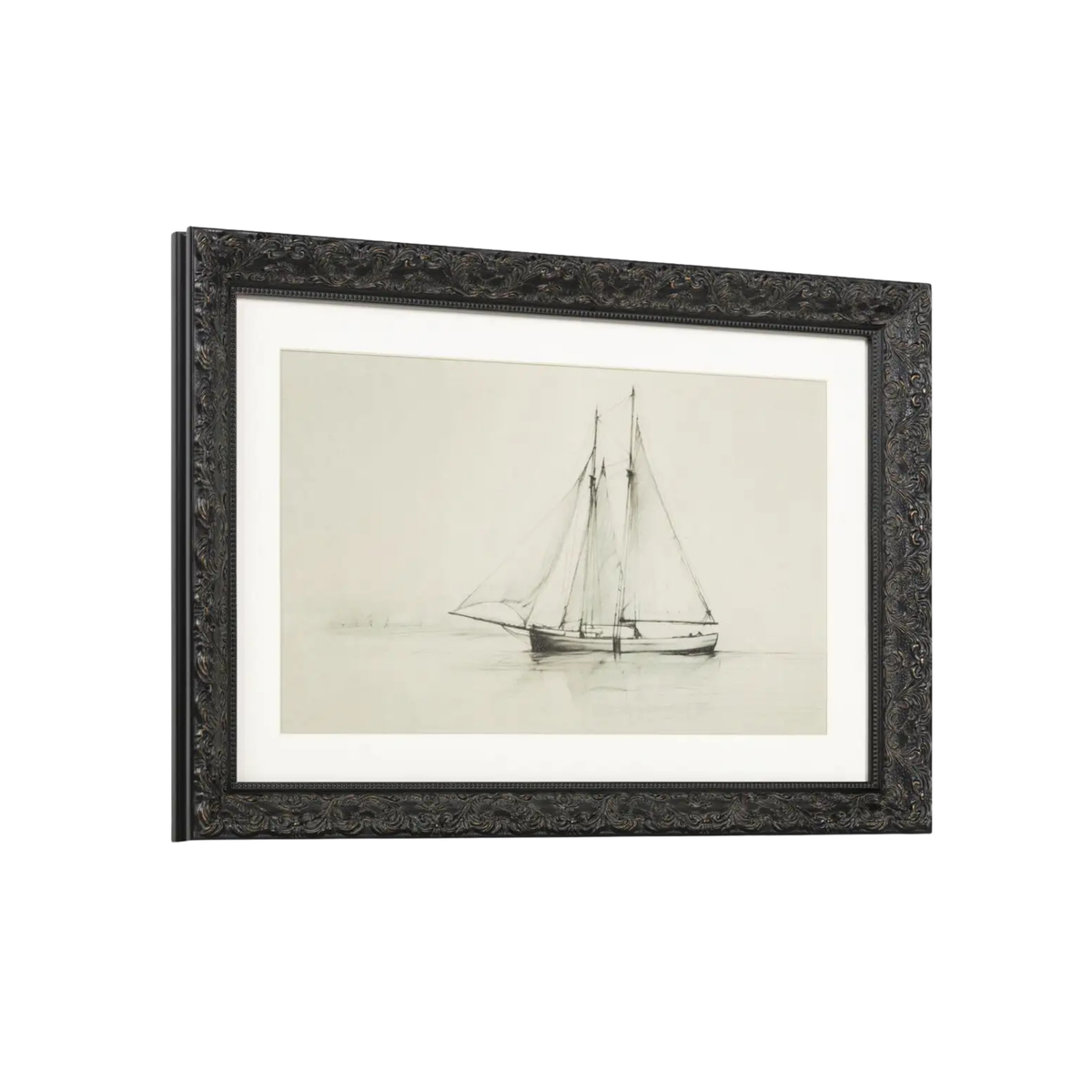Headstay Framed Print in Glass [17"W x 12"H]