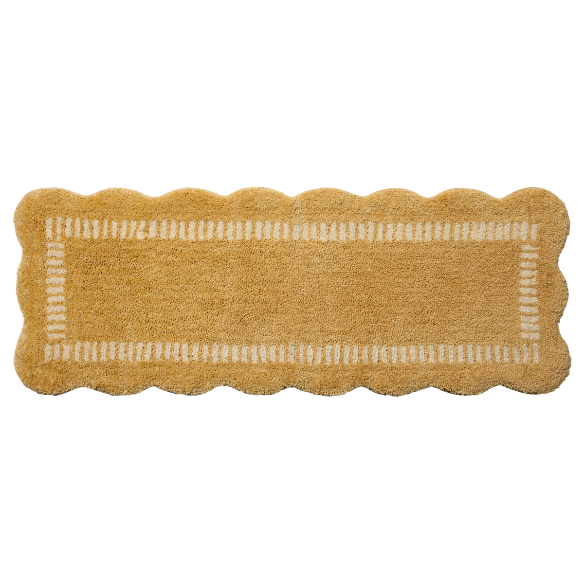 Valerie (Chris Loves Julia × Loloi) VLR-01 Bath Mat [Wheat/Ivory]