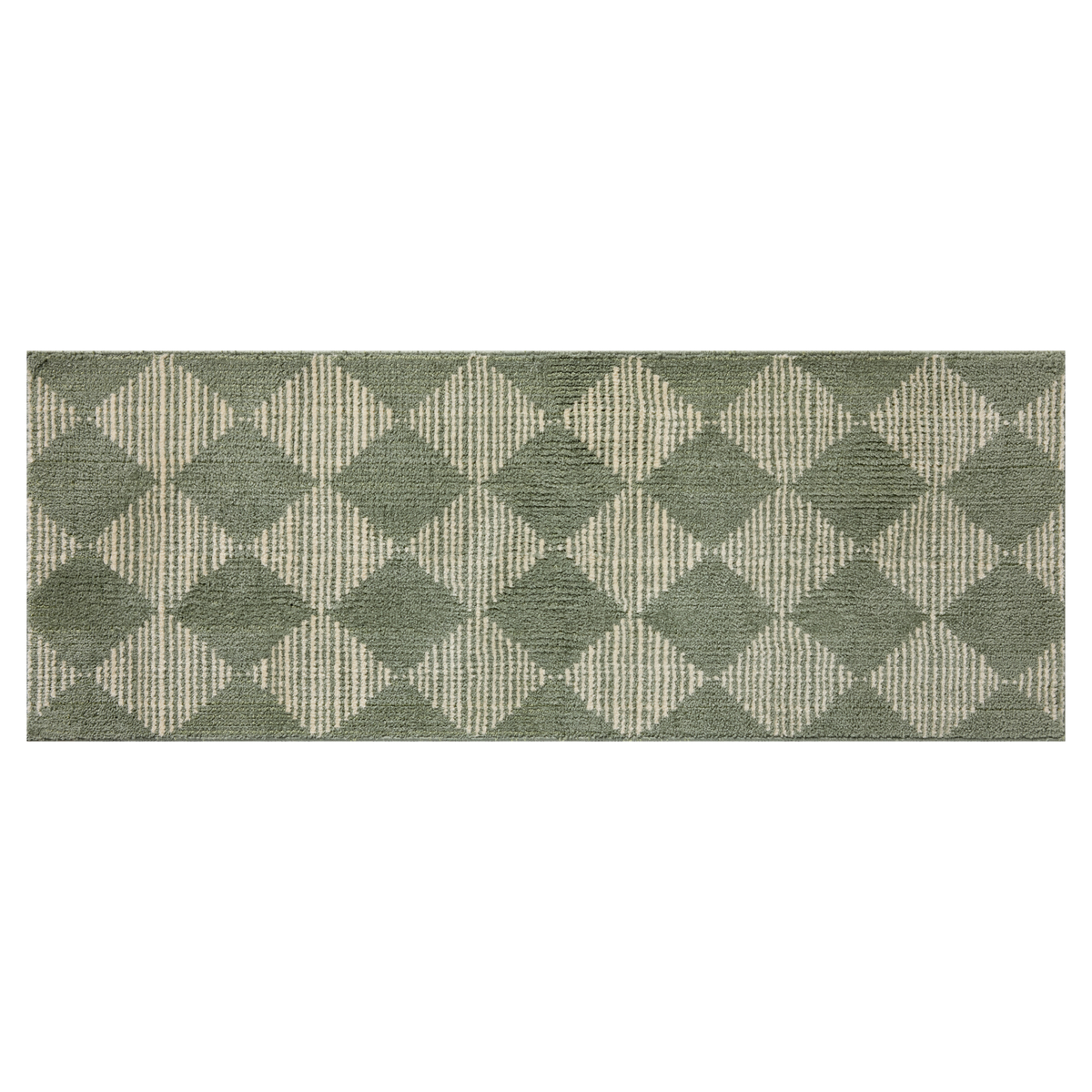 Lawrence (Chris Loves Julia × Loloi) LAW-01 Bath Mat [Mist/Ivory]