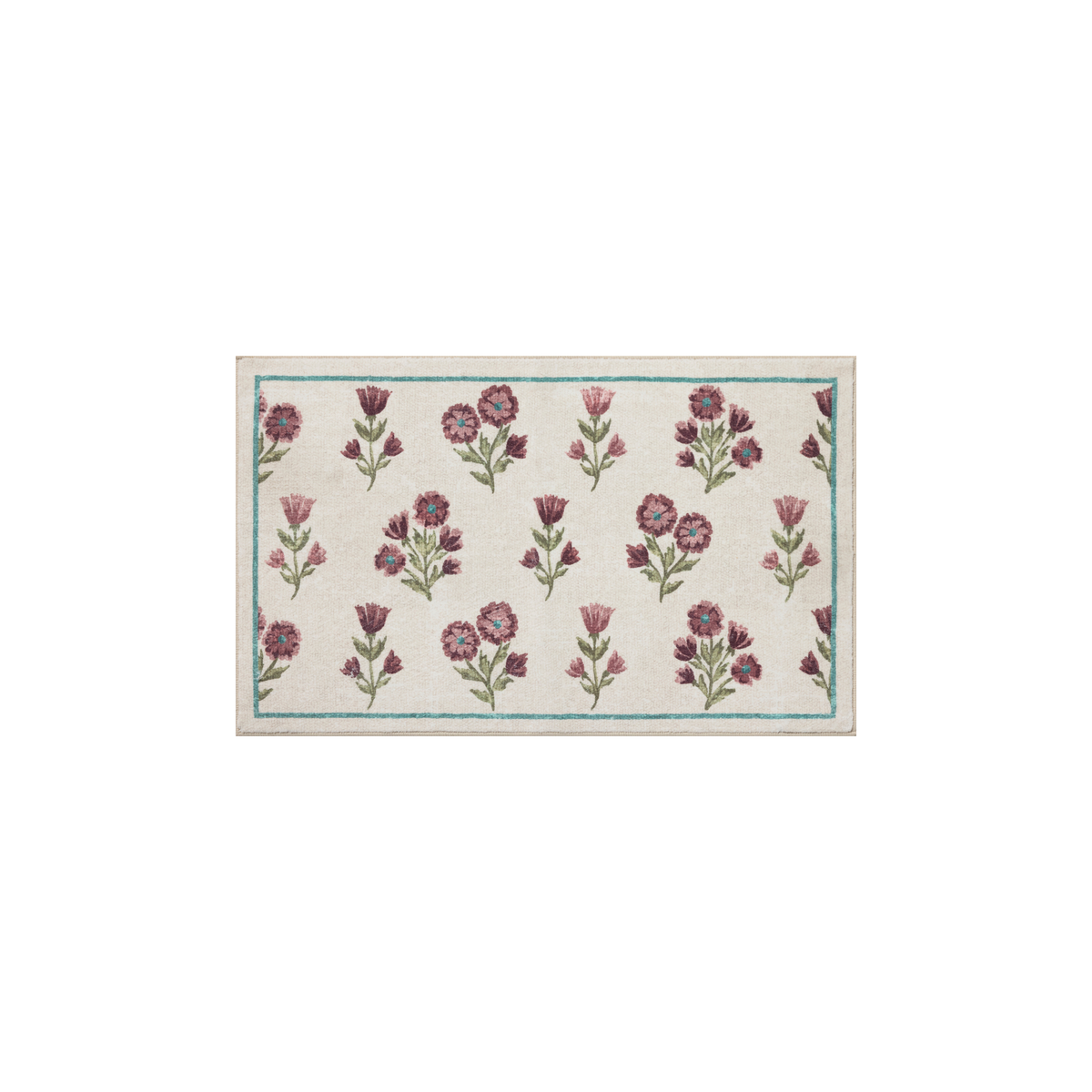 Clove CLO-02 (Chris Loves Julia × Loloi) Bath Mat [Ivory/Plum]