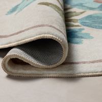 Clove CLO-01 (Chris Loves Julia × Loloi) Round Bath Mat [Ivory/Blue]