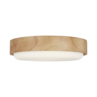 Aurelle 18" Honey Wood Flush Mount