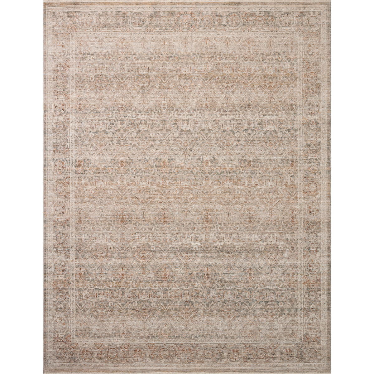 Doris (Chris Loves Julia × Loloi) DRS-06 Rug [Mist/Clay]