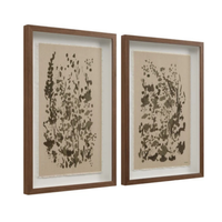 Verdant Artwork Duo on Cotton Canvas [24" x 36" ea]