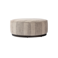 Sinclair Round Ottoman [Manchester Flint]