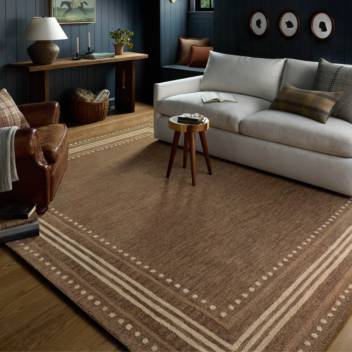 Alfie (Chris Loves Julia × Loloi) ALF-02 Rug [Bark/Natural]