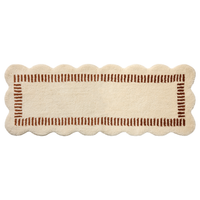 Valerie (Chris Loves Julia × Loloi) VLR-01 Bath Mat [Ivory/Brick]