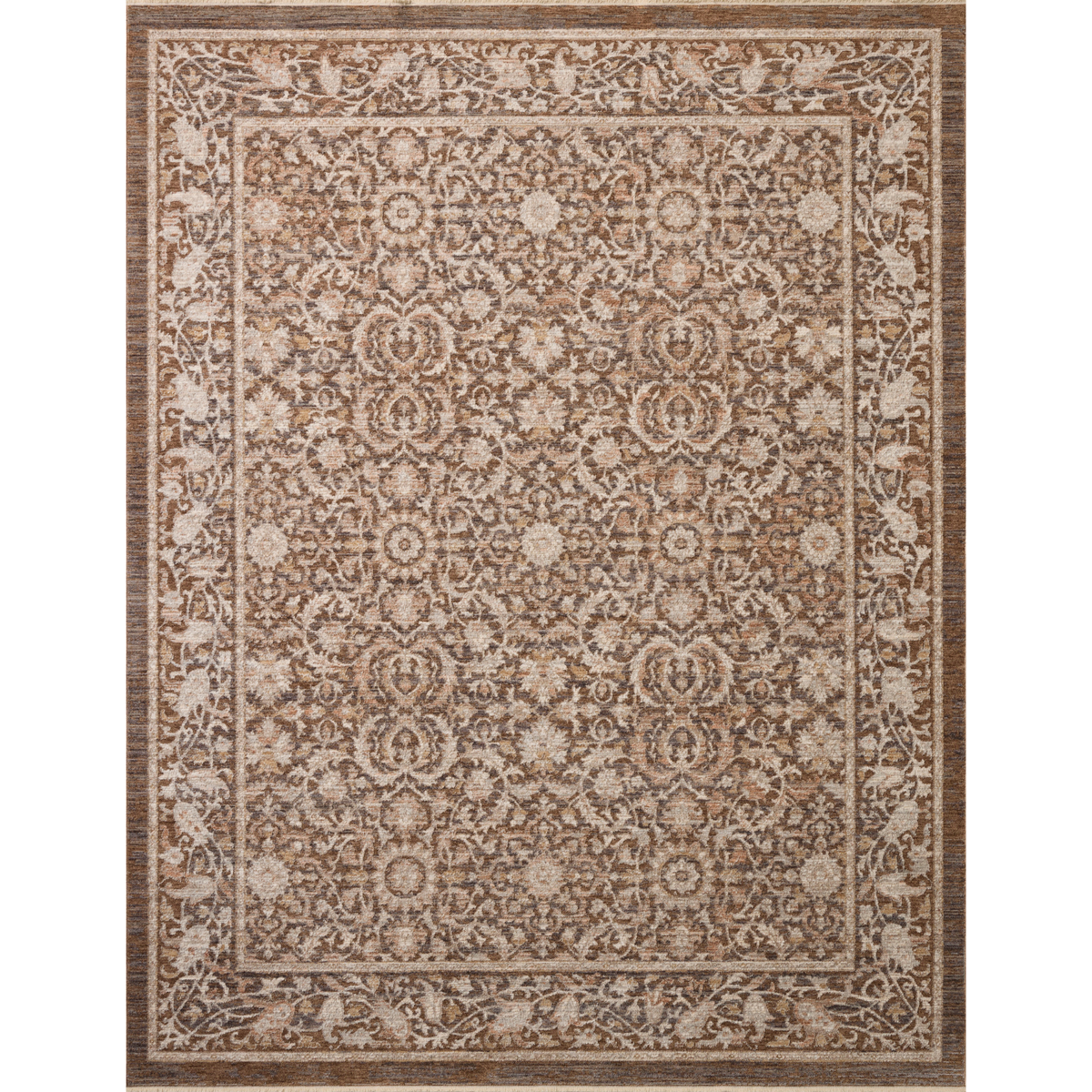 Doris (Chris Loves Julia × Loloi) DRS-02 Rug [Tobacco/Ivory]