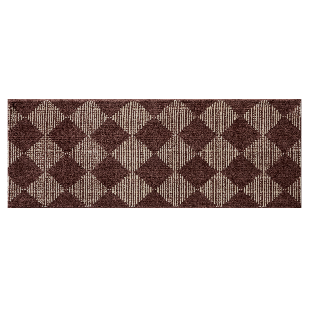 Lawrence (Chris Loves Julia × Loloi) LAW-01 Bath Mat [Plum/Ivory]