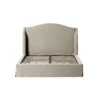 Meryl Slipcover King Bed [Broadway Stone]