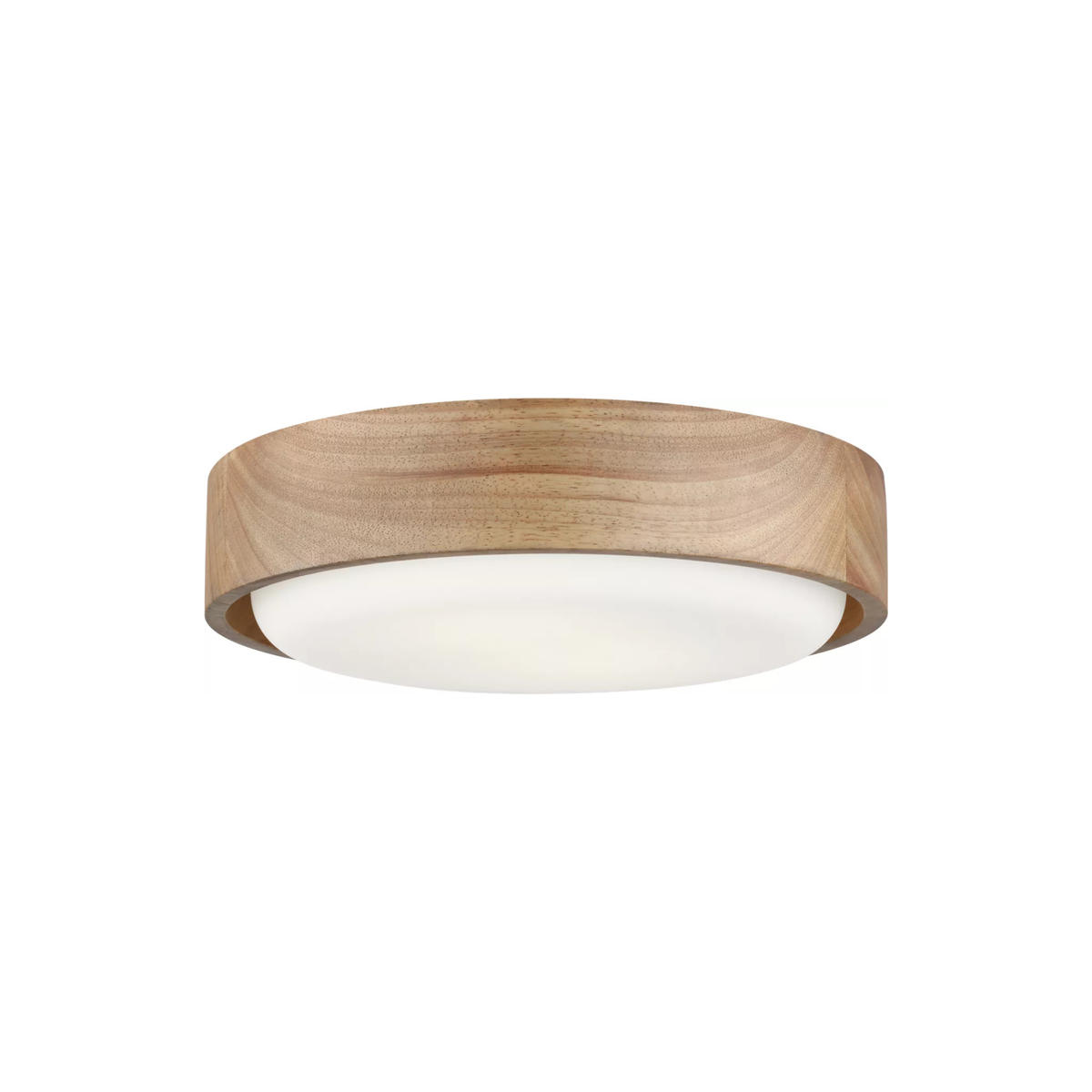 Aurelle 13" Honey Wood Flush Mount