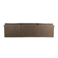 Monette Slipcover 2-PC Sectional [in Broadway Coffee]