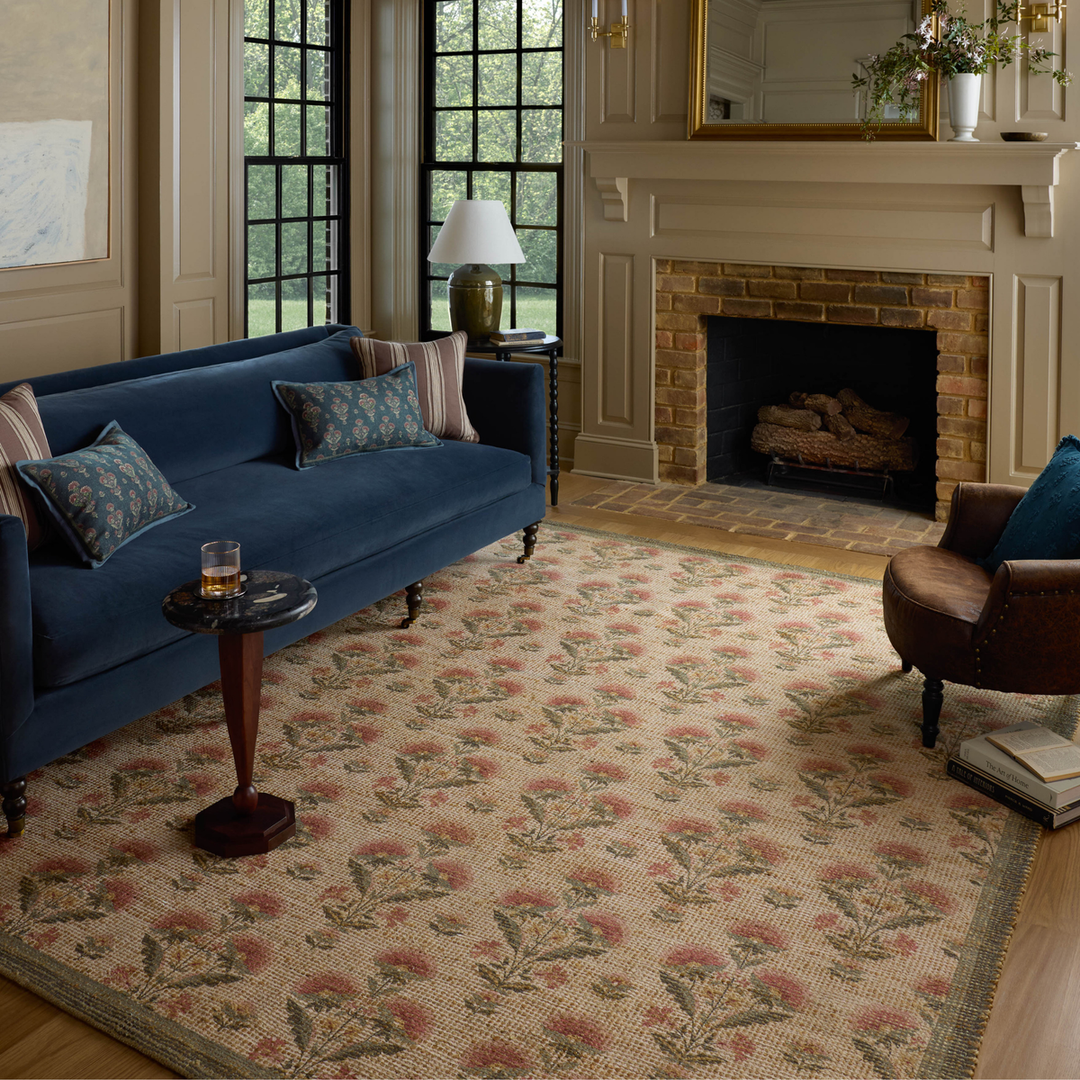 Rue (Chris Loves Julia × Loloi) RUE-01 Rug [Sage/Blush]