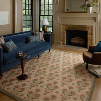Rue (Chris Loves Julia × Loloi) RUE-01 Rug [Sage/Blush]