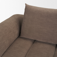 Warner Channel 2-Piece Long Sofa [Brown]