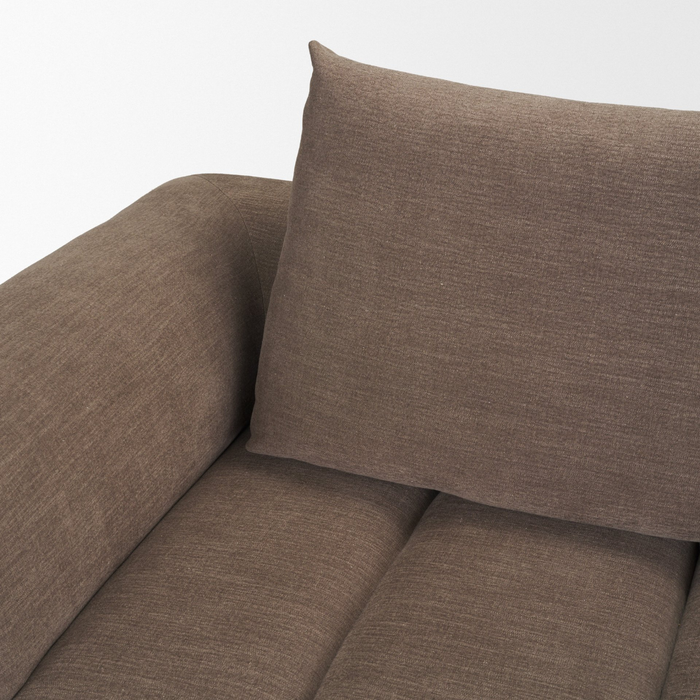 Warner Channel 2-Piece Long Sofa [Brown]