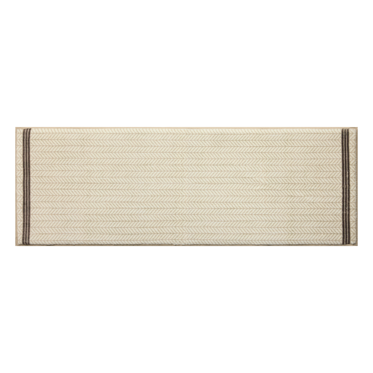 Marvin (Chris Loves Julia × Loloi) MRV-01 Bath Mat [Ivory/Charcoal]