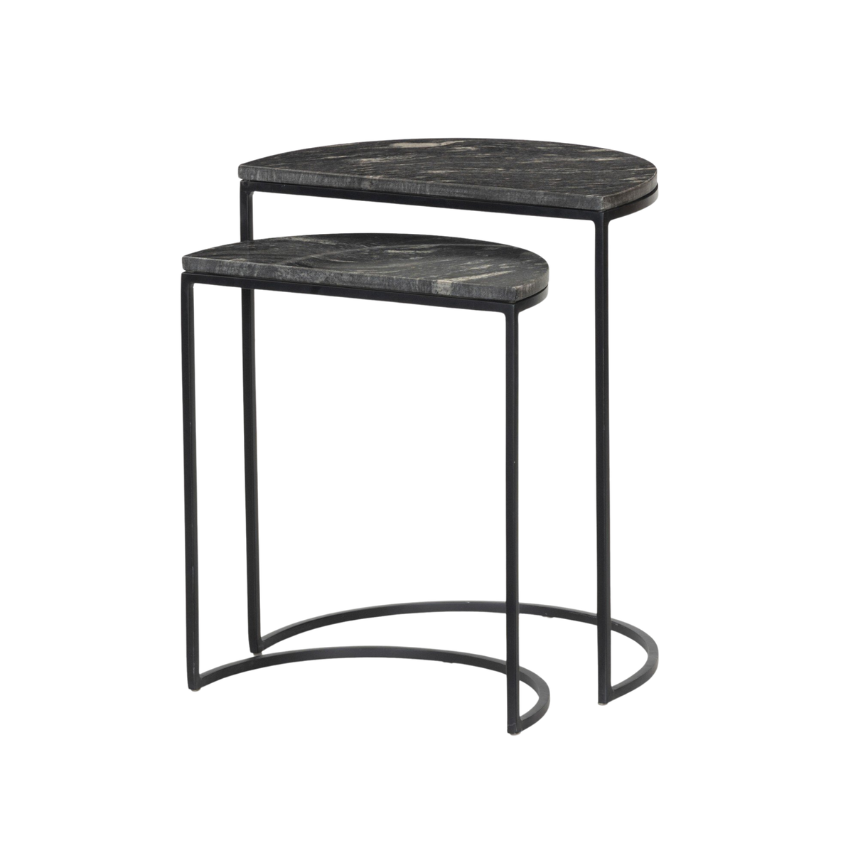 Ane Nesting Table Set [Black Marble]