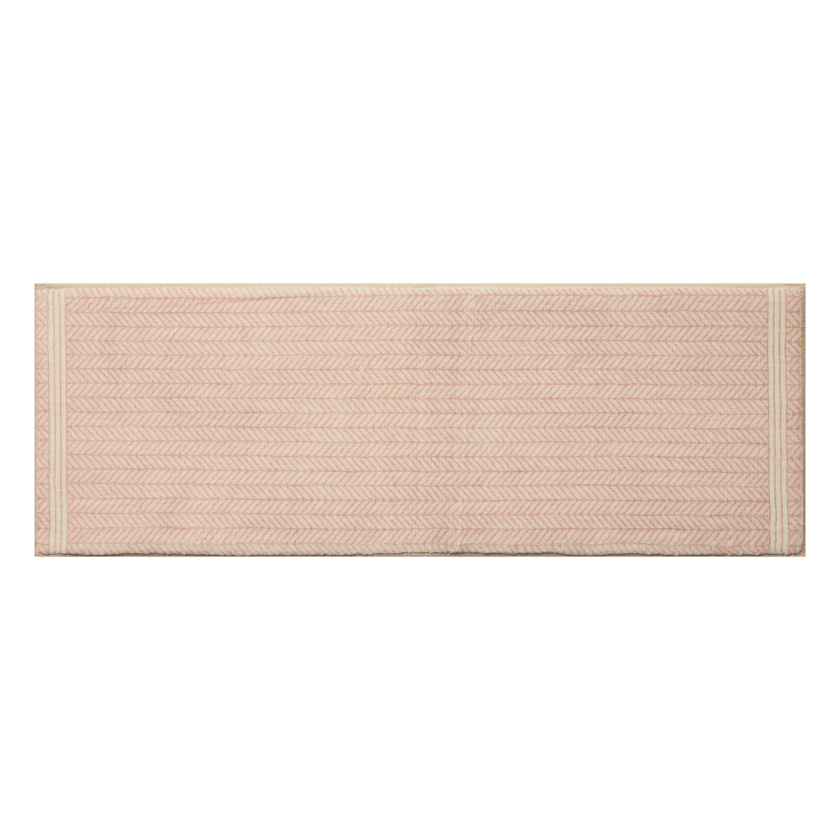 Marvin (Chris Loves Julia × Loloi) MRV-01 Bath Mat [Blush/Ivory]