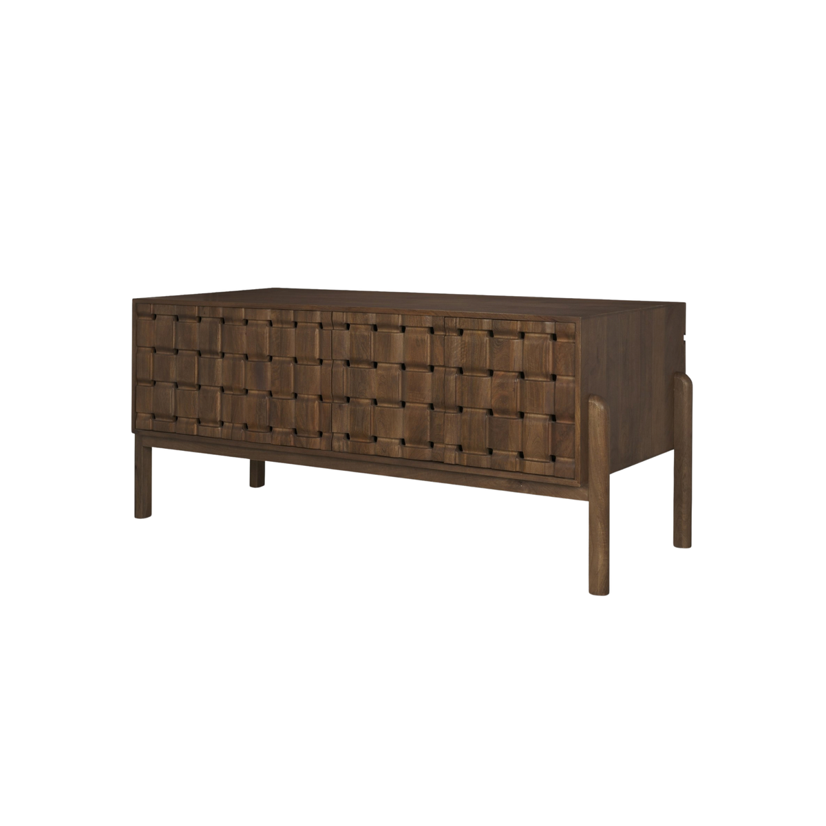 Trellyn Desk [/w Carved Woven Wood Front]