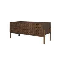 Trellyn Desk [/w Carved Woven Wood Front]