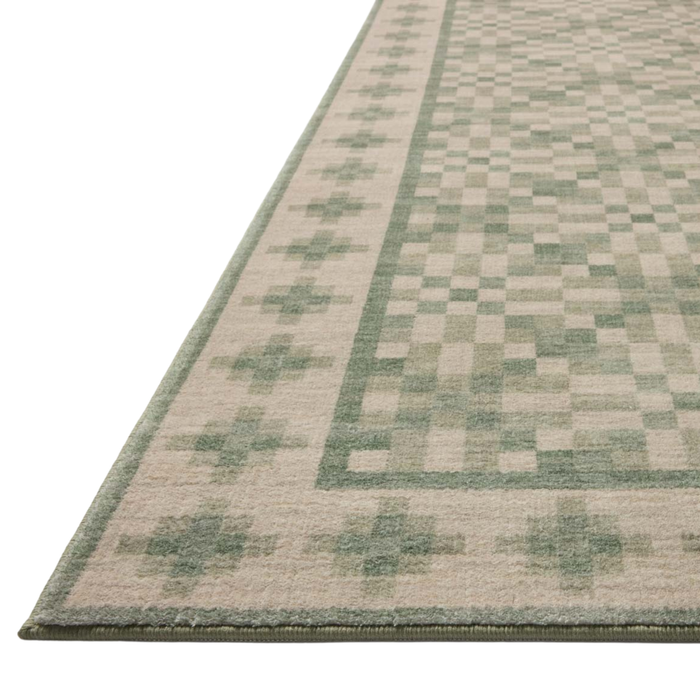 Bobby (Chris Loves Julia × Loloi) BOB-01 Rug [Beige/Green]