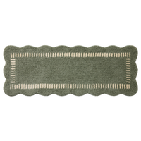 Valerie (Chris Loves Julia × Loloi) VLR-01 Bath Mat [Lagoon/Ivory]