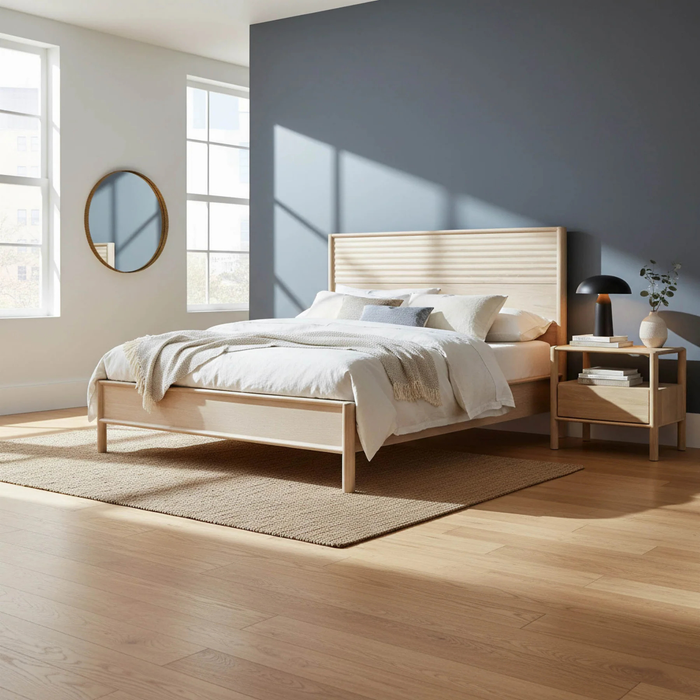 Runway Bed - Light Oak