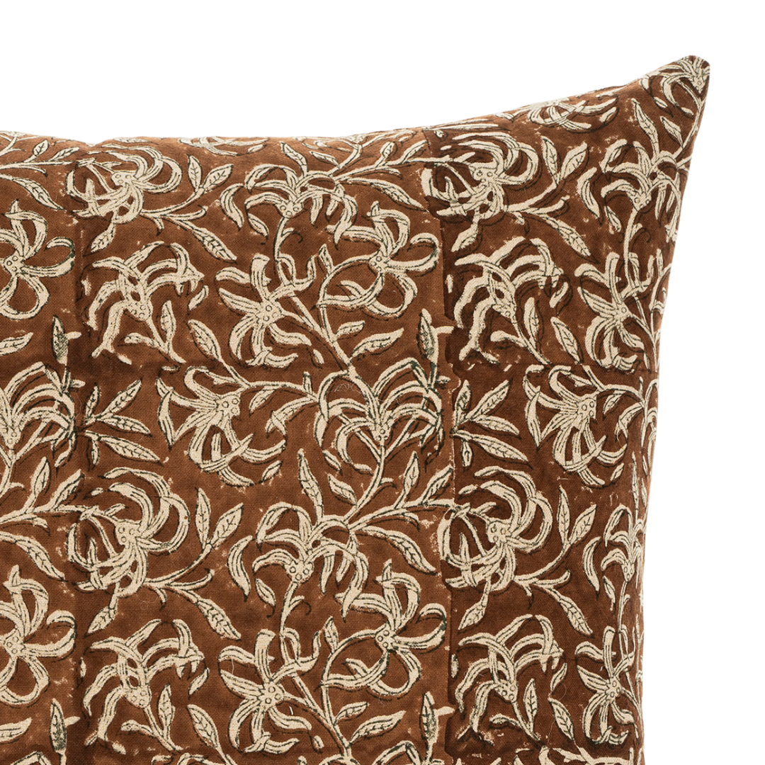 Saffron Block Print Pillow [20" x 20"]