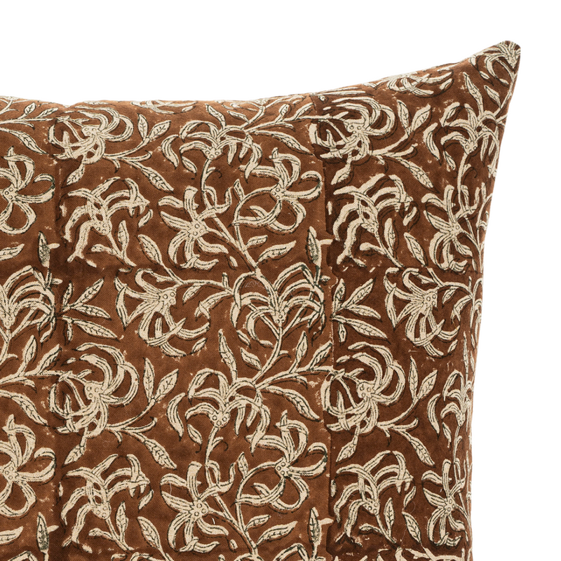 Saffron Block Print Pillow [20" x 20"]