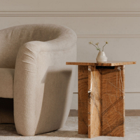 Beatrix Marble Accent Table