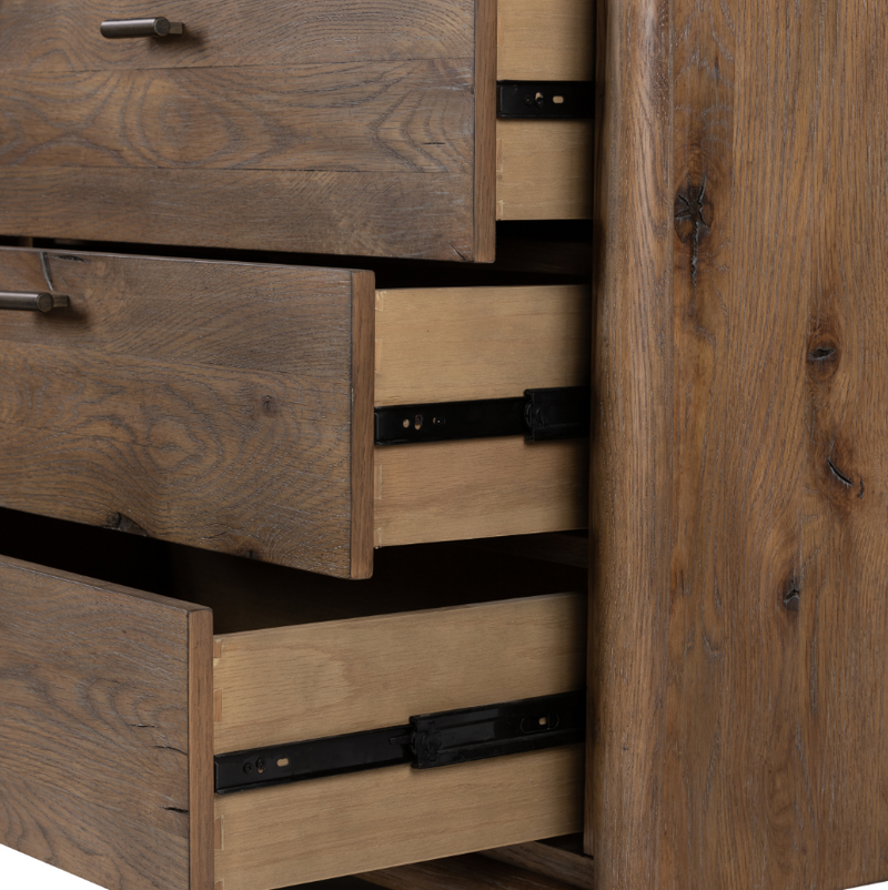 Gael 6 Drawer Dresser - Weathered Oak