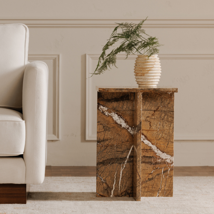 Beatrix Marble Accent Table