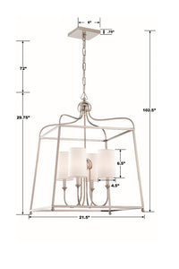 Libby Langdon Sylvan 4 Light Lantern Chandelier
