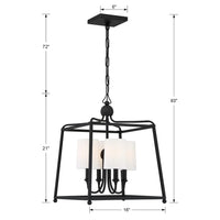 Libby Langdon Sylvan 4 Light Lantern Chandelier
