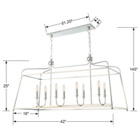 Libby Langdon Sylvan 8 Light Linear Chandelier