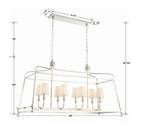 Libby Langdon Sylvan 8 Light Linear Chandelier