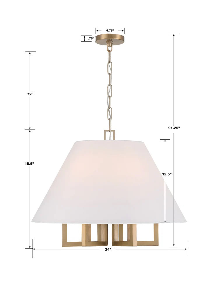 Libby Langdon Westwood 6 Light Chandelier