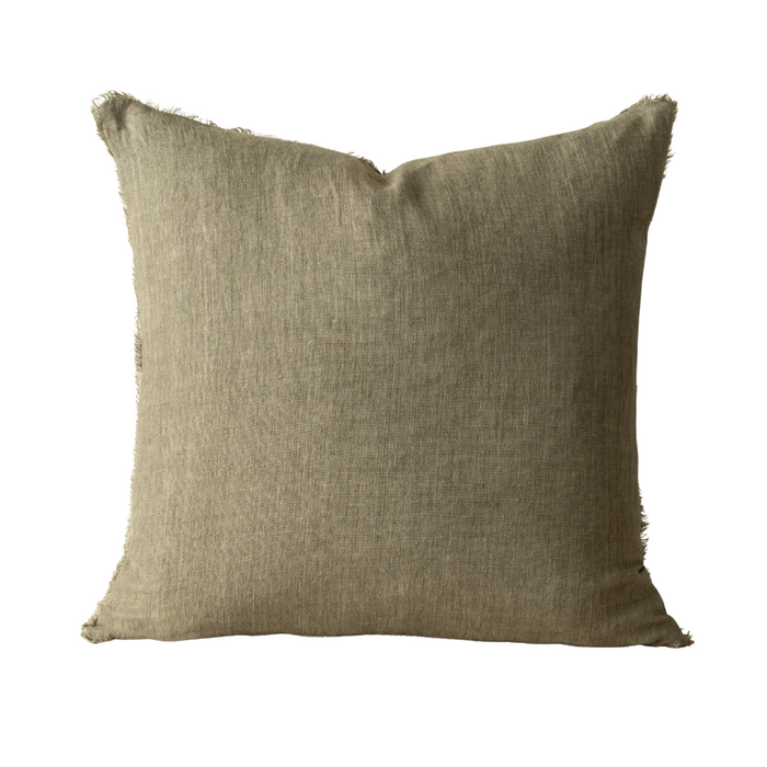 Lina Linen Pillow Cover Mink
