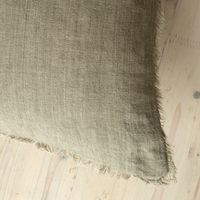 Lina Linen Pillow Cover Mink