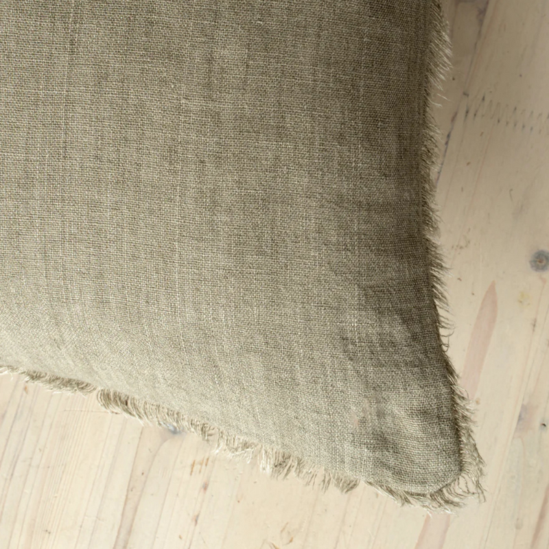 Lina Linen Pillow Cover Mink
