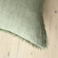 Lina Linen Pillow Cover Laurel