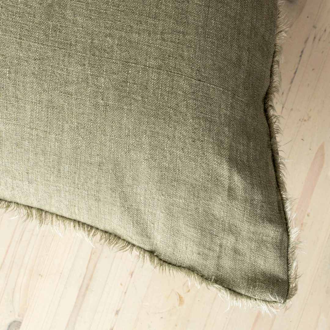 Lina Linen Pillow Cover Shadow 24"