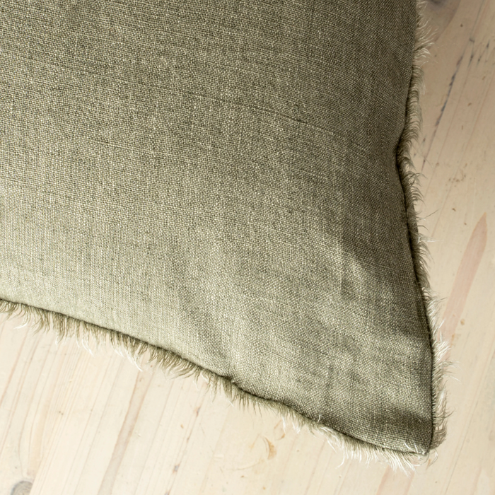 Lina Linen Pillow Cover Shadow 24"