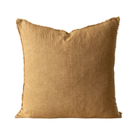 Lina Linen Pillow Tawny 24" x 24"
