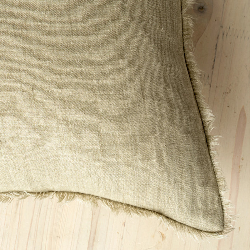 Lina Linen Pillow Celery Root 24x24