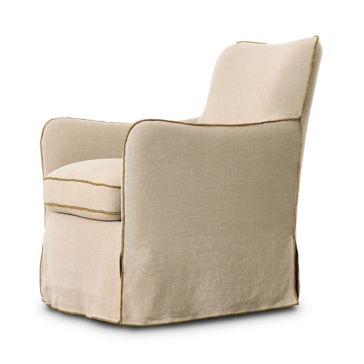 Della Slipcover Swivel Chair