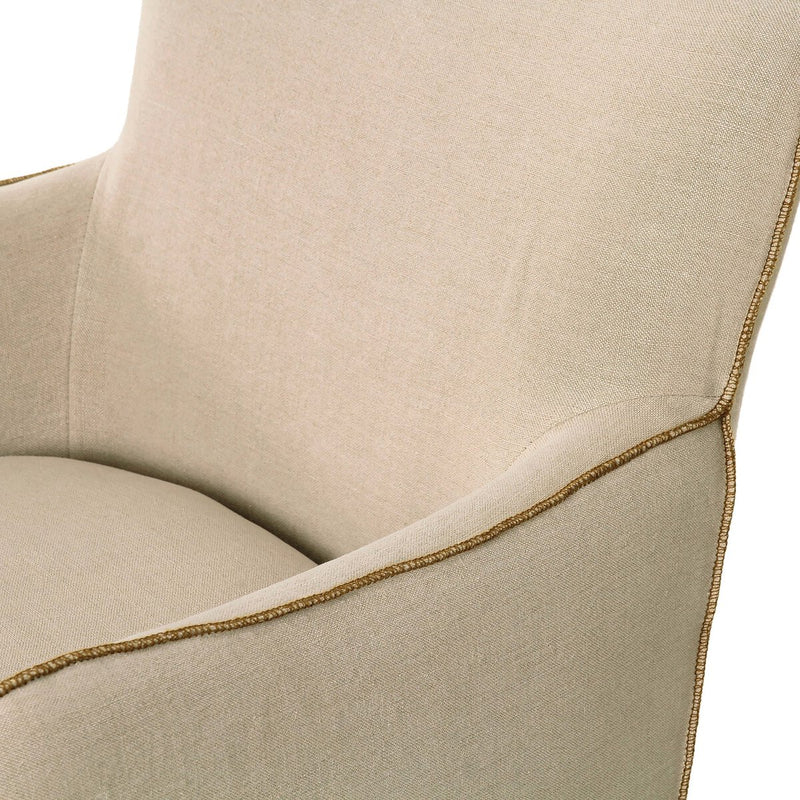 Della Slipcover Swivel Chair