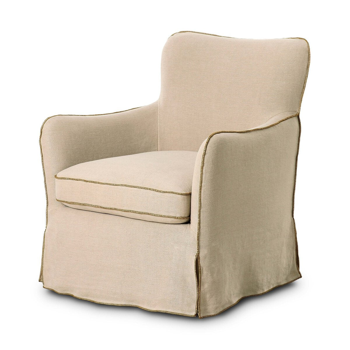 Della Slipcover Swivel Chair